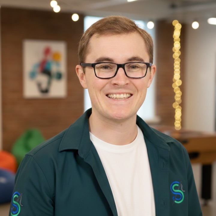Sam Garling, founder of Roz, in the StitchAI office in Sydney